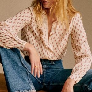 Sezane Chlo Floral Blouse